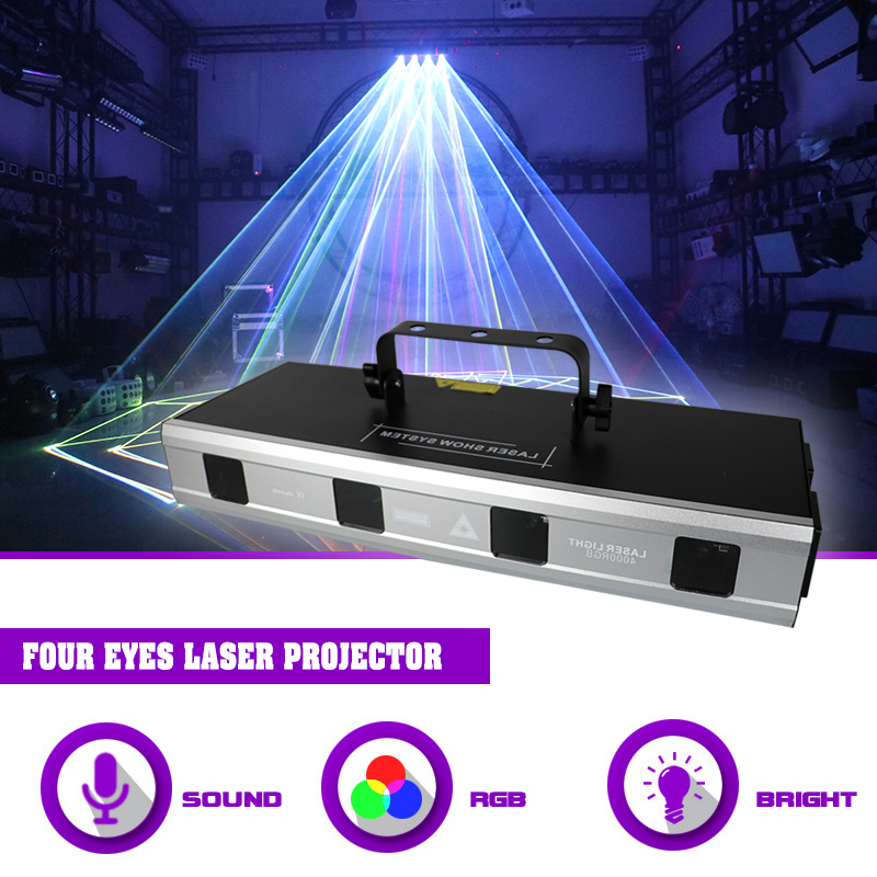 Sunart 4W 4 Eyes Laser Project - đánh giá và giá Audio Music Dj