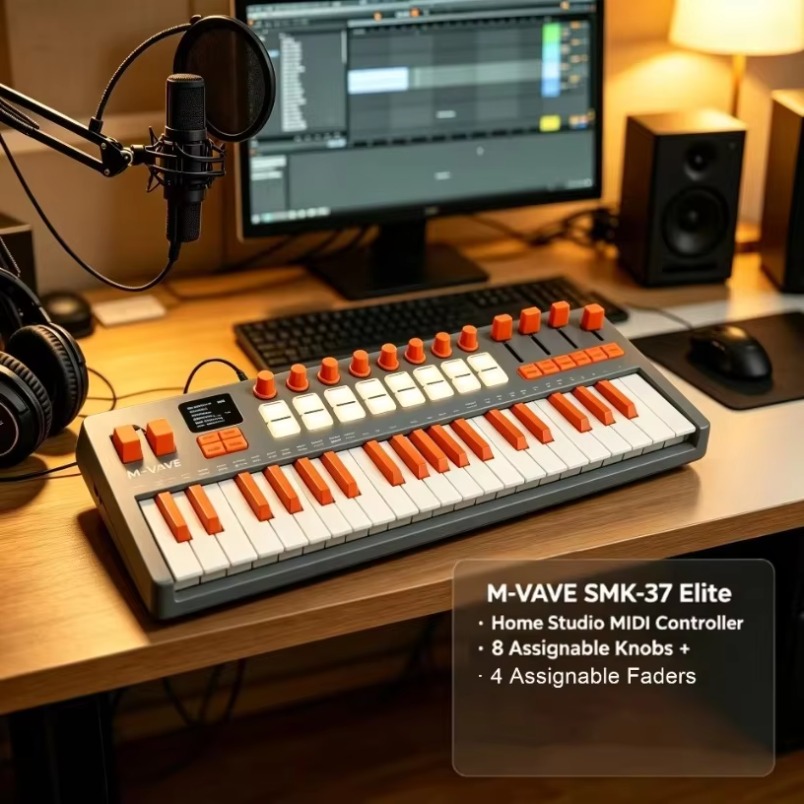 M-VAVE SMK-37 Elite MIDI Keybo - đánh giá và giá Midi Controller Pad
